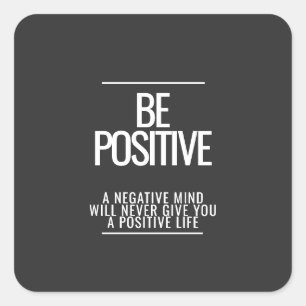 Cuadrada Ser Pegatina positivo