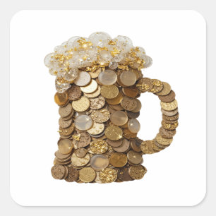 Cuadrada Snappy Gold GILDED CHEERS Pegatina de manualidades