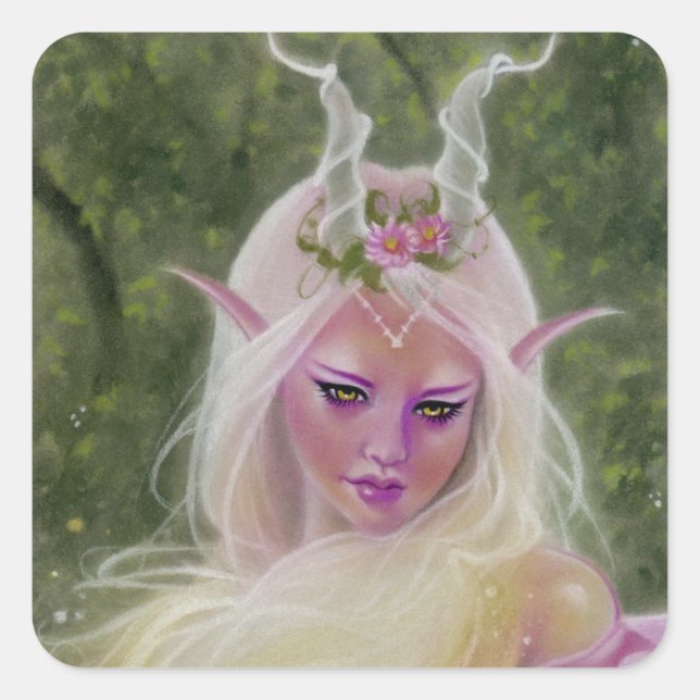 Cuadrada Sordera del pegatina de magia ligera (Anverso)