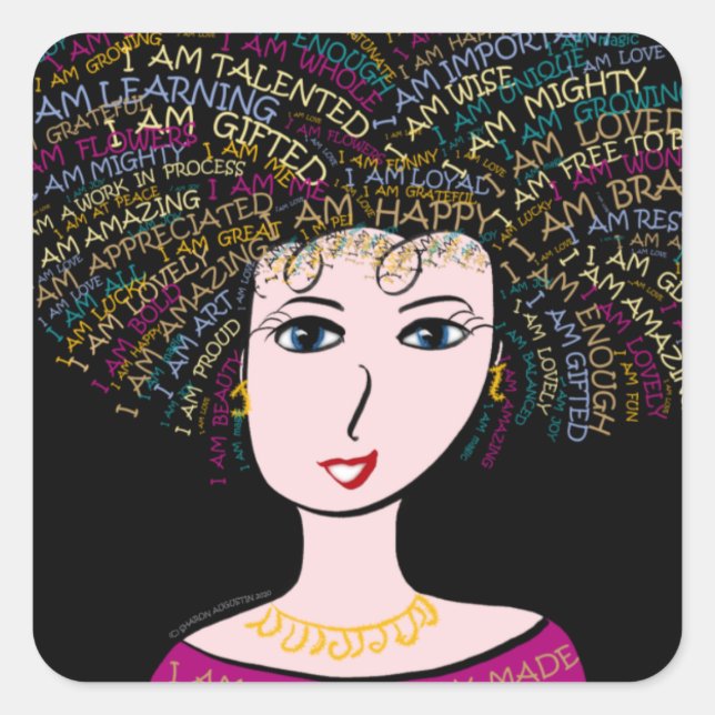 CUADRADA SOY - PEGATINA (Anverso)