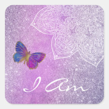 *SOY Pegatina de Meditación de la mariposa de Mand