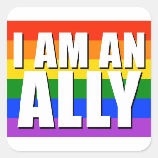 Cuadrada Soy Un Pegatina De Ally Square