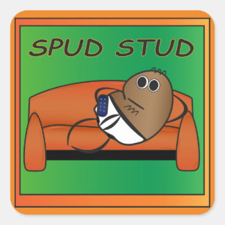 Cuadrada Spud Stud Pegatina