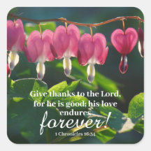 "Su amor perdura para siempre" hoja de pegatina