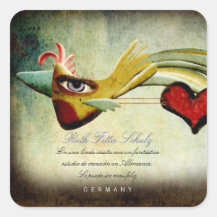 Cuadrada Su asombroso Pegatina de direcciones personalizada