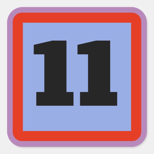 Cuadrada SU MENSAJE, editar texto, Pegatina cuadrado (Anverso)