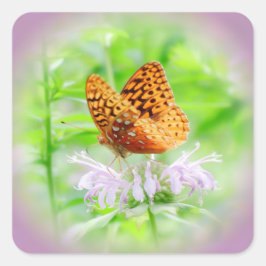 Cuadrada Sueño Fritillary - Pegatina diurno