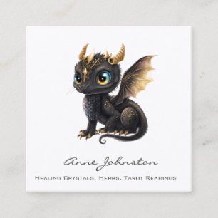 Cuadrada Tarjeta de visita Adorable Baby Dragon Square