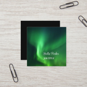 Cuadrada Tarjeta de visita Aurora Borealis