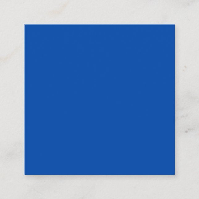 Cuadrada Tarjeta de visita Cobalt Blue Square (Anverso)