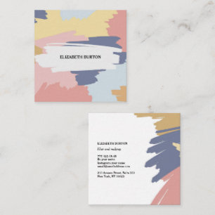 Cuadrada Tarjeta de visita con un fondo de groovía moderno.