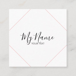 Cuadrada Tarjeta de visita cuadrado
