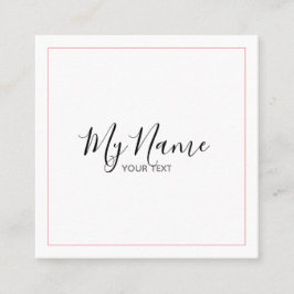 Cuadrada Tarjeta de visita cuadrado