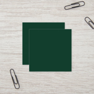 Cuadrada Tarjeta de visita Dark Green Square