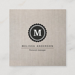 Cuadrada Tarjeta de visita de estilo sencillo.