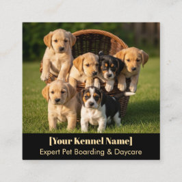 Cuadrada Tarjeta de visita de Kennel personalizable