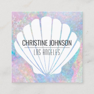 Cuadrada tarjeta de visita de la plaza de la concha