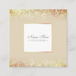 Cuadrada Tarjeta de visita de lujo de moda elegante del