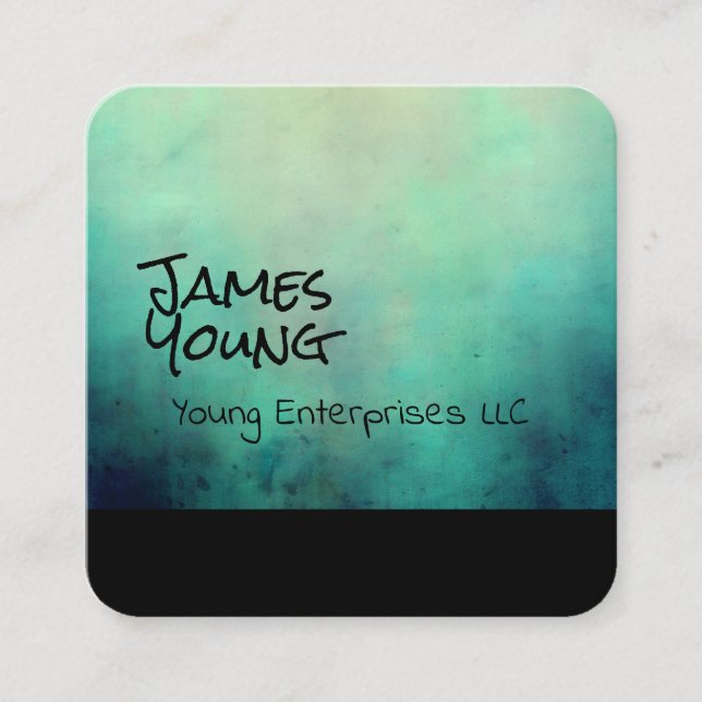 Cuadrada tarjeta de visita de personalizado de diseño de ac (Anverso)