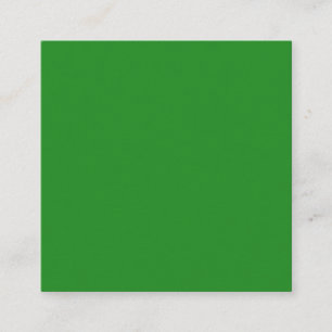 Cuadrada Tarjeta de visita de Personalizado verde forestal