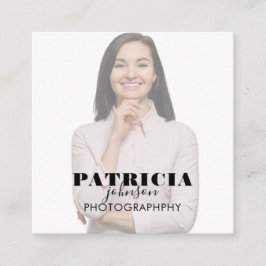 Cuadrada Tarjeta de visita de Photo Square