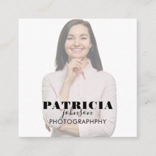 Cuadrada Tarjeta de visita de Photo Square