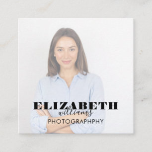 Cuadrada Tarjeta de visita de Photo Square