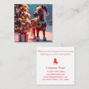 Cuadrada Tarjeta de visita de Year of the Horse 2026