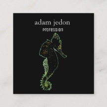 Tarjeta de visita del cuadrado del arte del