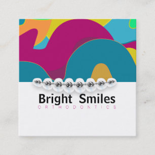Cuadrada Tarjeta de visita del Orthodontist del dentista