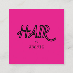 Cuadrada Tarjeta de visita guiada con estilo de pelo minima