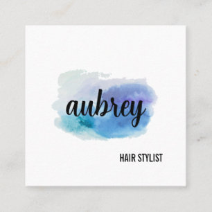 Cuadrada Tarjeta de visita Hair Stylist - Look Professional
