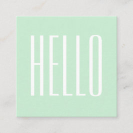 Cuadrada Tarjeta de visita intrépida moderna minimalista en