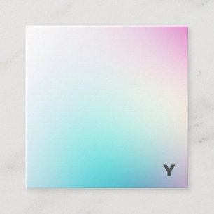 Cuadrada Tarjeta de visita minimalista abstracta del