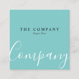 Cuadrada Tarjeta de visita minimalista del cuadrado del