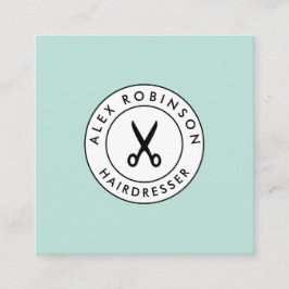 Cuadrada Tarjeta de visita moderna retra del cuadrado del