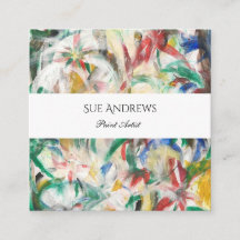Tarjeta de visita personalizada acuarela del