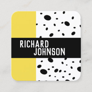 Cuadrada tarjeta de visita personalizado con motivos de mod