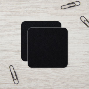 Cuadrada Tarjeta de visita Premium Black Square