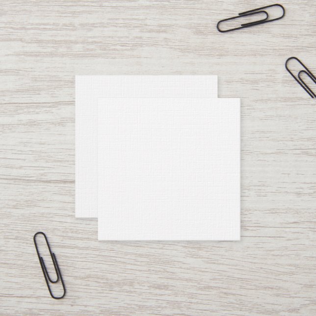 Cuadrada Tarjeta de visita Premium Linen Square (Anverso/Reverso In Situ)