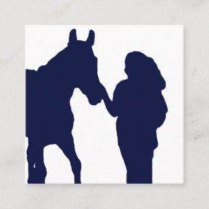Cuadrada Tarjeta de visita profesional de caballo