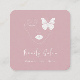 Cuadrada Tarjeta de visita profesional minimalista Salón de