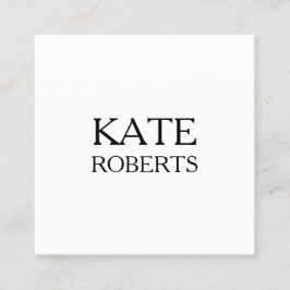 Cuadrada Tarjeta de visita profesional moderna minimalista