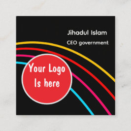 Cuadrada Tarjeta de visita profesional personalizada