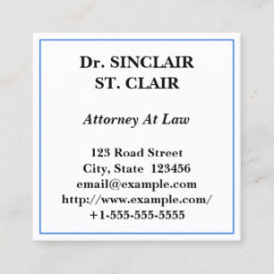 Cuadrada Tarjeta de visita profesional tradicional