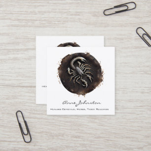 Cuadrada Tarjeta de visita Scorpio Zodiac Square