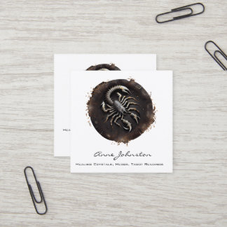 Cuadrada Tarjeta de visita Scorpio Zodiac Square