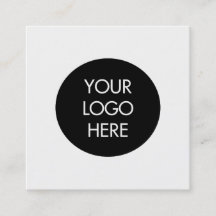 Tarjeta de visita social blanco y negro simple de