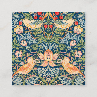 Cuadrada Tarjeta de visita única, elegante y floral