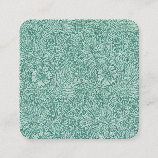 Cuadrada Tarjeta de visita William Morris (Anverso)